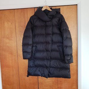Eddie Bauer Cirruslite Down Hood Wrap Parka Jacket Black size Large